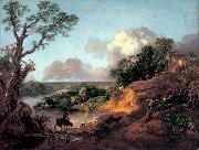Thomas Gainsborough View in Suffolk USA oil painting artist